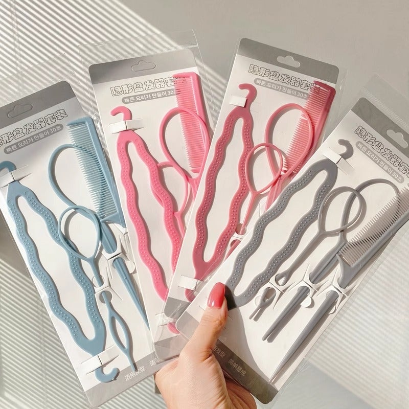 Children'S Hair Braiding Tool Lazy Bun Hair Styling Needle Magic Tool For Girls Braids Hair Threading Hair Tying Device - Image 2